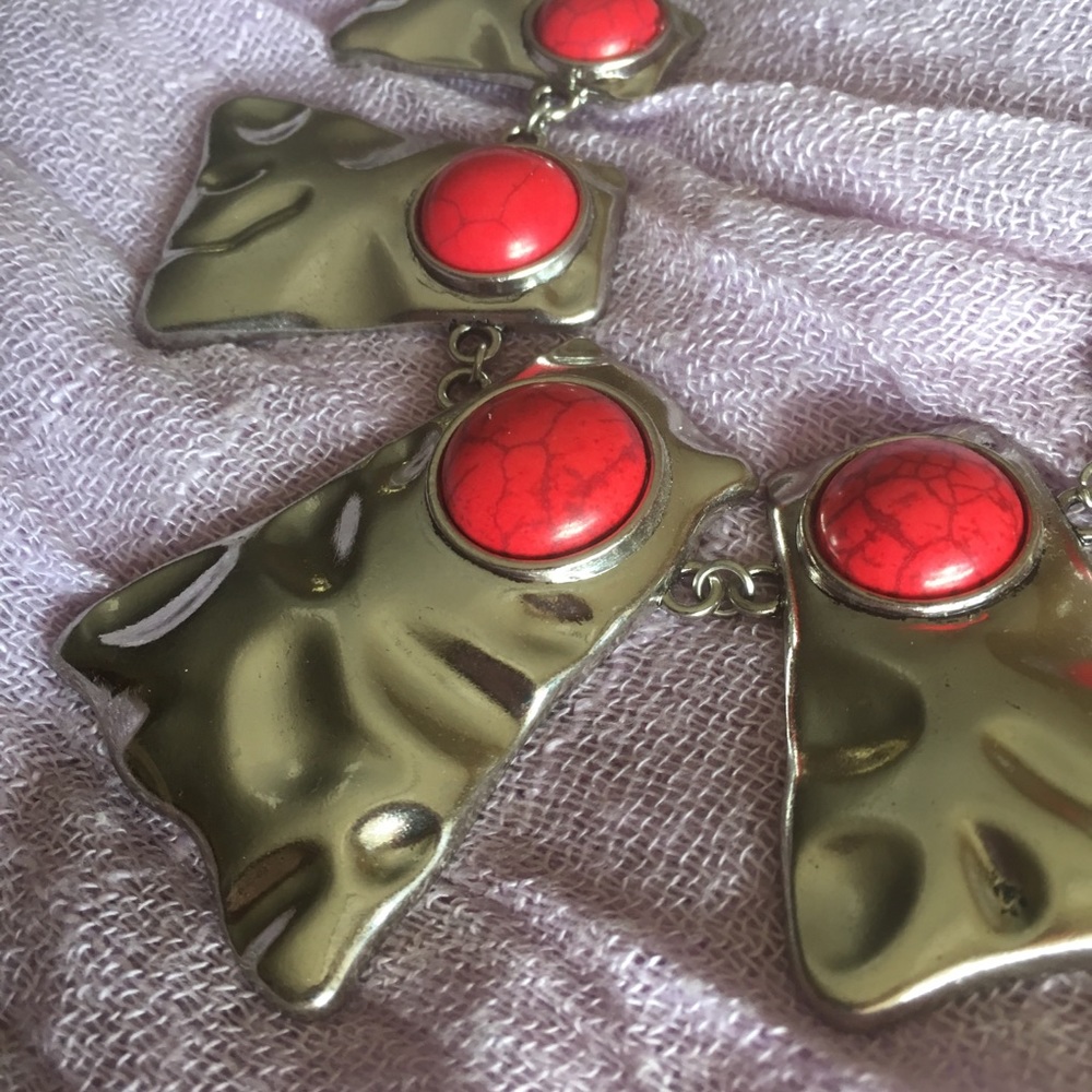 Red Stone Bauble Set - Picture 2 of 6